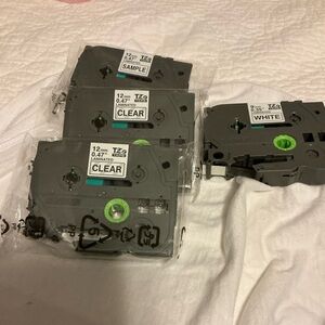 Brother Label Tapes in Gray and Green